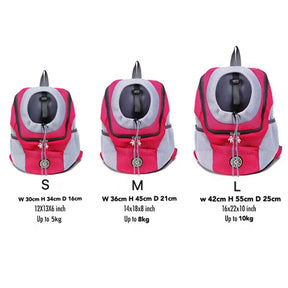 Pet Outdoor Carrier Double Shoulder Backpack