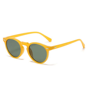 Men Brand Small Frames Round Clear Sunglasses