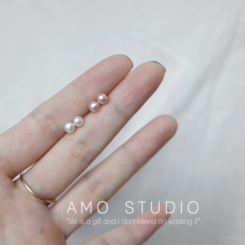 AMO 925 Sterling Silver Natural Pearl