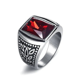 Men's  Stainless Steel Stone Fashion Ring