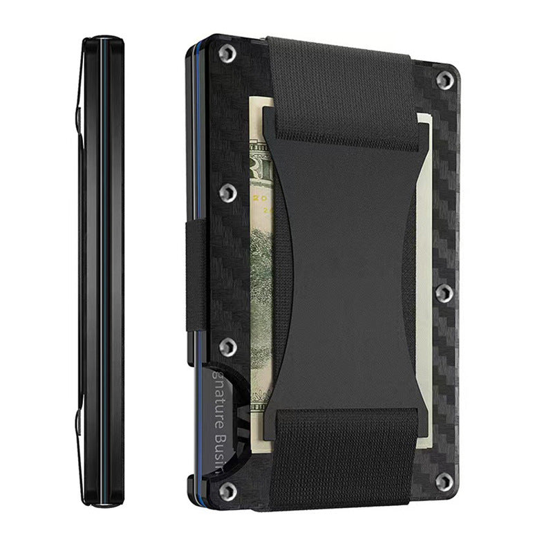 Metal Carbon Fiber Wallet Anti-theft Brush