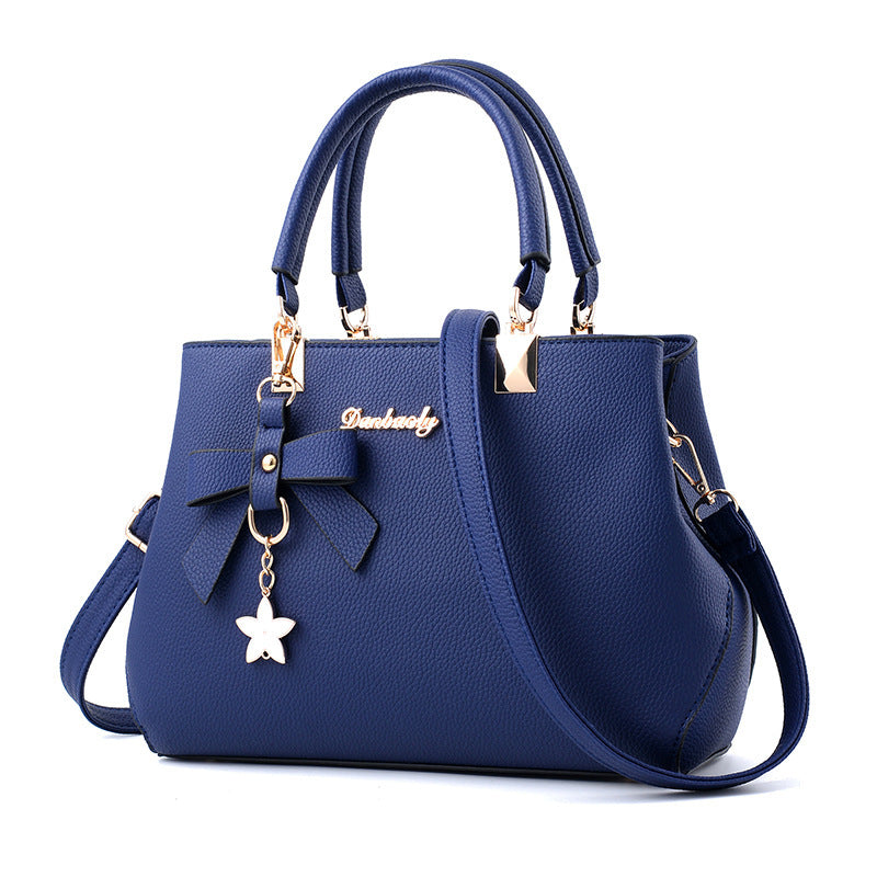 Women  Bowknot Star Pendant Totes Bag