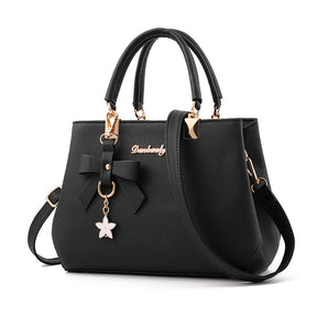 Women  Bowknot Star Pendant Totes Bag