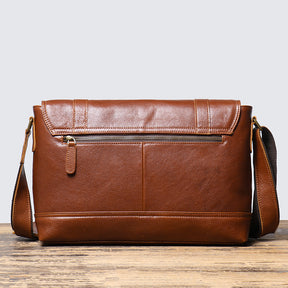 Vintage Leather Men's Bag Large Capacity