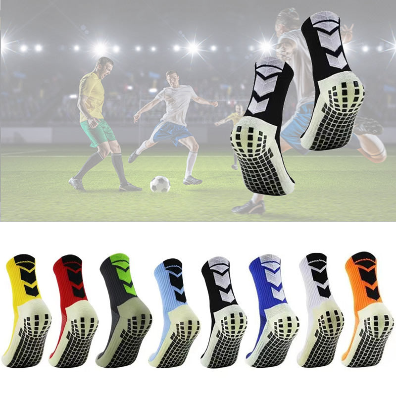 Men's Glue Dispensing Non-slip Athletic Socks Arrow Soccer Sweat Absorption