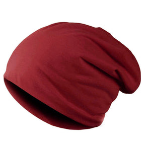 Man Solid Color Autumn Spring Beanies Hat