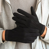 New Men's Gloves Winter Fleece-lined Warm Dralon Korean Wind-proof And Cold Protection Touch Screen Cycling