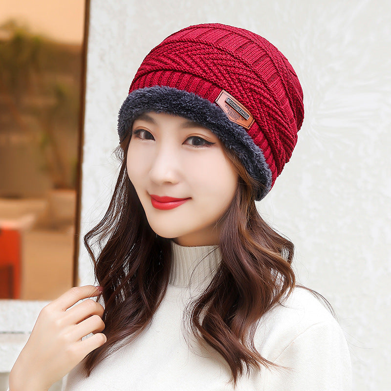 Women Coral Fleece Balaclava Winter Hat