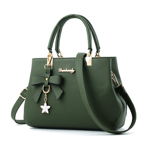 Women  Bowknot Star Pendant Totes Bag