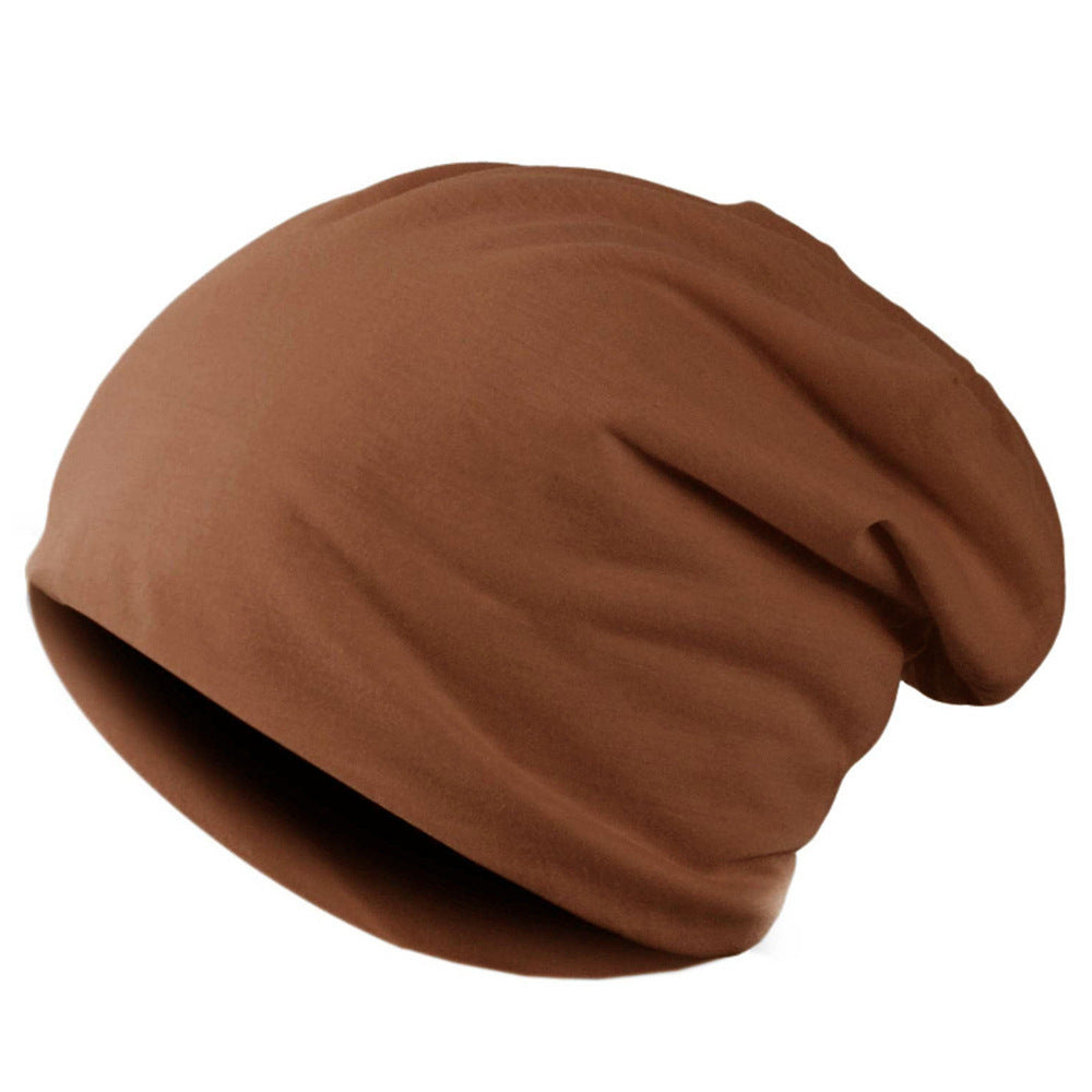 Man Solid Color Autumn Spring Beanies Hat