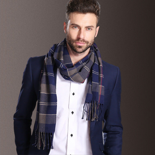 Men Fashion Winter Warm Scarves