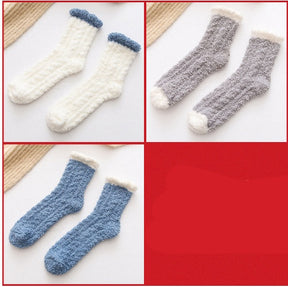 Women Fluffy Autumn Winter Warm Socks