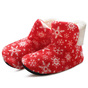 Christmas Elk Floor Shoes Indoor Socks Shoes Warm Plush House Slippers