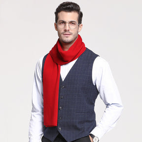 Men's Pure Wool  Knitting Scarf