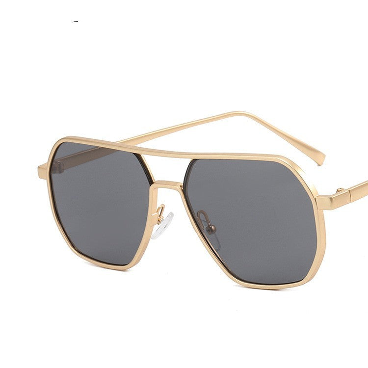 Men's Double Beam  Anti UV Trend Sunglasses