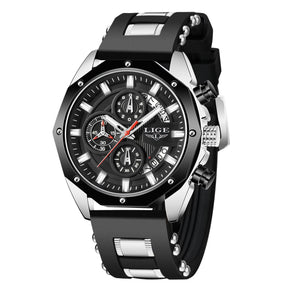 Mens Fashion Luxury Silicone Sport Watch