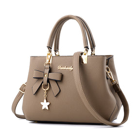 Women  Bowknot Star Pendant Totes Bag