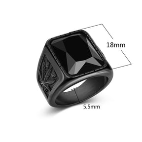 Men's  Stainless Steel Stone Fashion Ring